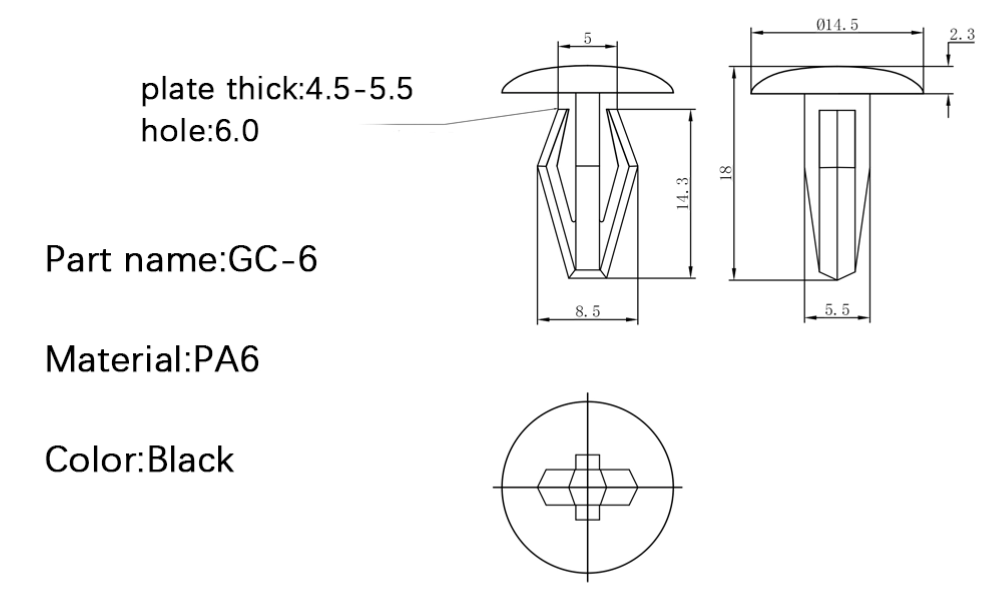 简易铆钉 Clip GC-6